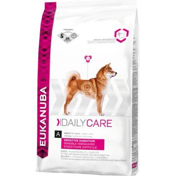 EUKANUBA Daily Care Dog Sensitive Digestion - Премиум суха храна за кучета с чувствителен стомах с пилешко месо, 2.5 кг