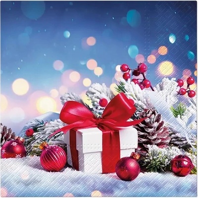 TaT Obrúsky Gift With A Red Bow 33x33cm