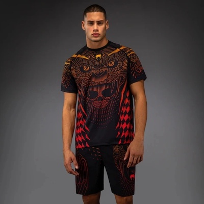 Venum - Боксова Екипировка | Официален Вносител за България Тениска Venum Quetzal Fury Dry-Tech T-Shirt - Black/Fury Red/ Tangerine - L