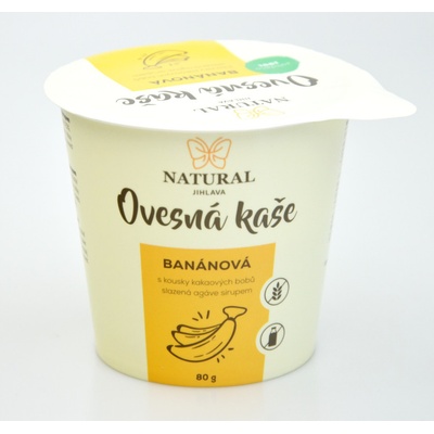 Natural Jihlava KAŠE OVESNÁ banánová bez lepku 80 g
