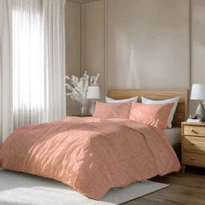 Dilios Спално бельо памучен сатен без долен чаршаф РОЗОВ ПЯСЪК 3 части