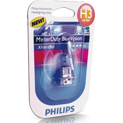 Philips MasterDuty BlueVision 13336MDBVB1 H3 PK22s 24V 70W