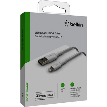 Belkin CAA002bt2MWH USB to Lightning, 2m, bílý