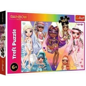 Trefl Puzzle- 160 - Happy friends / MGA Rainbow high Trefl 15415