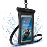  Универсален водоустойчив калъф за смартфони до 8 инча - Liavec Aqua Universal Waterproof Case with Airbag IPX8 (черен)