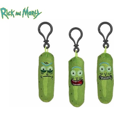 Přívěsek na klíče Plyšový Pickle Rick z Rick a Morty