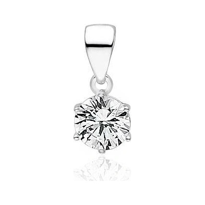 OLIVIE Stříbrný přívěsek 6mm ZIRKON 7161