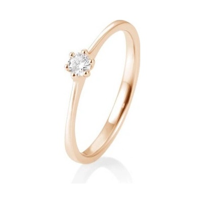 Sofia Diamonds prsteň z ružového zlata s diamantom BE41 82144 R
