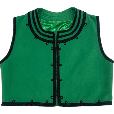 КАРНАВАЛ МЪЖКИ ЗЕЛЕН ЕЛЕК С ЧЕРНИ ГАЙТАНИ - Модел 12 (787720242185)