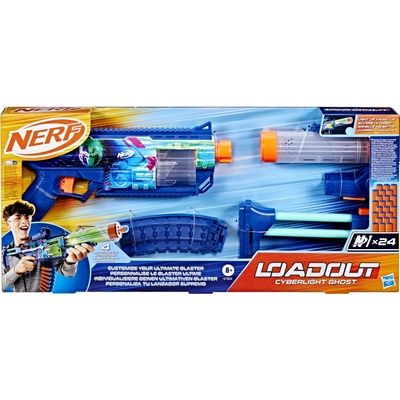 Nerf: Sada pěnových zbraní Loadout Blaster Cyberlight Ghost v maďarštině