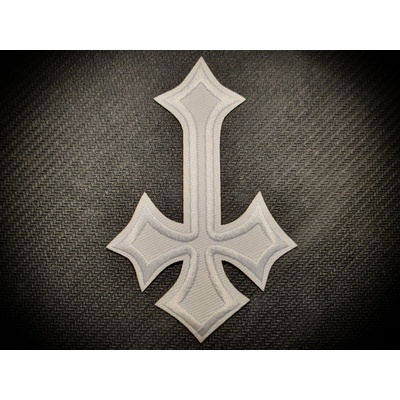 Nášivka - Nažehlovačka - Inverted Cross White