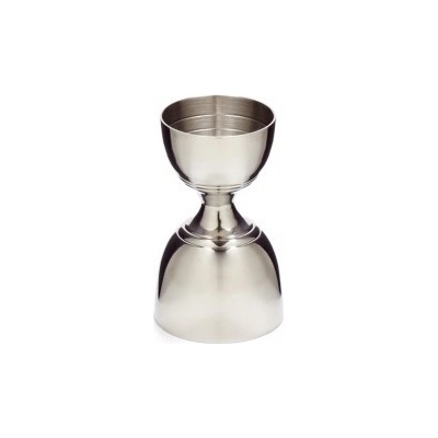 Leopold Jigger v nerezovém provedení Cocktail Kingdom s ozdobným lemem 30ml-60ml