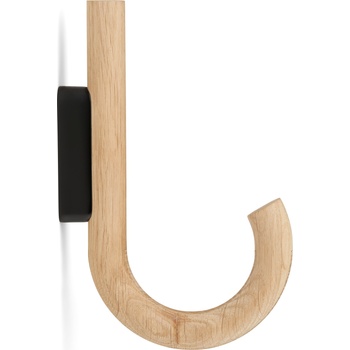 Gejst Стенна закачалка 19 см, черна, светъл дъб (10235)