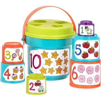 Battat Игрален комплект Battat - Кофички за сортиране и подреждане (BT2611Z)