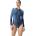 Speedo Бански костюм Speedo Women's Long Sleeve One Piece Swimsuit - Blue/Pink