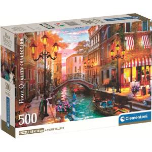 Clementoni Пъзел Clementoni от 500 части - Залез над Венеция (35586)