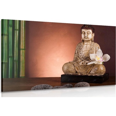 Obraz meditujúci Budha