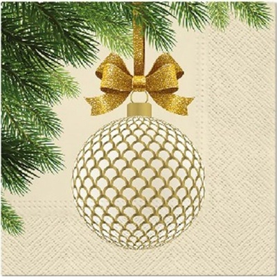 PAW Ubrousky TaT Golden Bauble 33x33cm