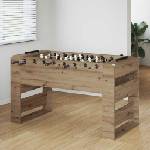 vidaXL Маса за фуутбол Артизан Дъб 146, 5 x 74 x 85 см (3378206)