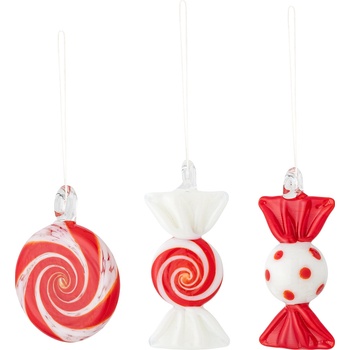 Bloomingville Festive Коледни топки, бонбони, 6 см, 3 бр (82072336)