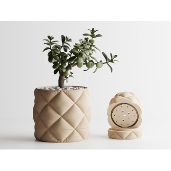 Декоративна саксия Atlanta пясъчен мат