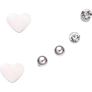 HARAHU Комплект обеци ca-36541 - Сребрист / Тип2 kp36541