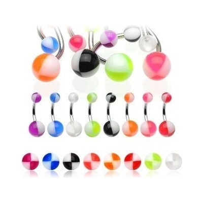 Šperky4U piercing do pupíku banánek BA01040-WB
