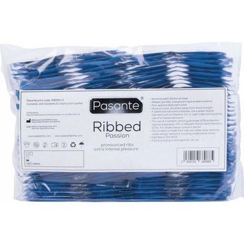 Pasante Презервативи pasante - ribbed passion condoms bag 144 units