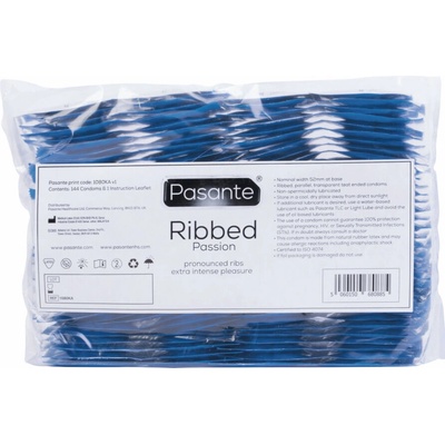 Pasante Презервативи pasante - ribbed passion condoms bag 144 units