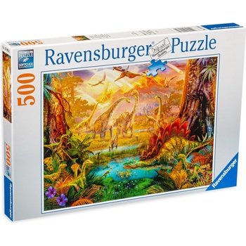 Ravensburger Пъзел Ravensburger от 500 части - Светът на динозаврите (16983)