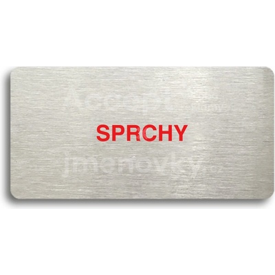 ACCEPT Piktogram SPRCHY - stříbrná tabulka - barevný tisk bez rámečku