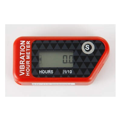 Vibrační měřiče motohodin, bezdrátové, různé barvy, Barva: červená – Zbozi.Blesk.cz