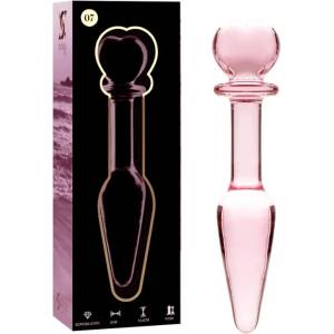  Дилдо от боросиликатно стъкло, 13, 5см. - Nebula Glass Pink 7 (D-235936)