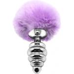 Live Релефен разширител с лилава опашка Fluffy Twist Plug M