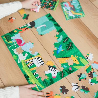 Petitcollage Obojstranné 2v1 džungľa