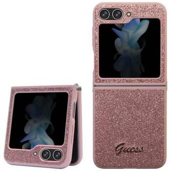 GUESS GUHCZF5HGGSHP F731 Z Flip 5 pink hardcase Glitter Script (GUHCZF5HGGSHP)