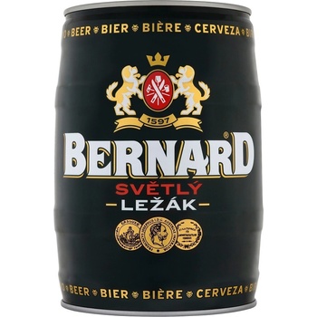 Bernard světlý ležák 11° 4,5% 5 l (sud)