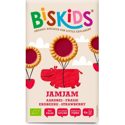 Belkorn BISkids BIO detské koláčiky s jahodovým džemom bez pridaného cukru 100g