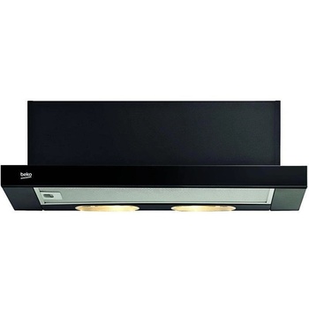 Beko Абсорбатор за вграждане Beko CTB6250B, Телескопичен, Мощност 420 м3/ч, 1 мотор3 степени на скорост, Миещ се филтър, 60 см, Черен (CTB 6250 B) (CTB 6250 B)
