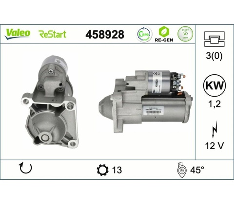 Startér VALEO 458928