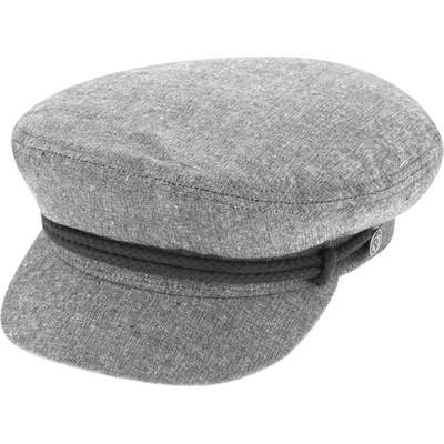 Fiebig Headwear since 1903 Námořnická kapitánka Riders Cap Cotton šedá