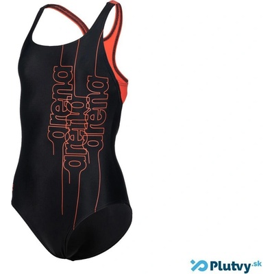 Arena SwimSuit Pro Back Graphic oranžové