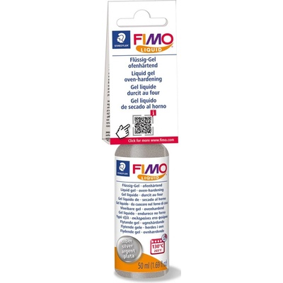 FIMO liquid Deco gel 50 ml stříbrná