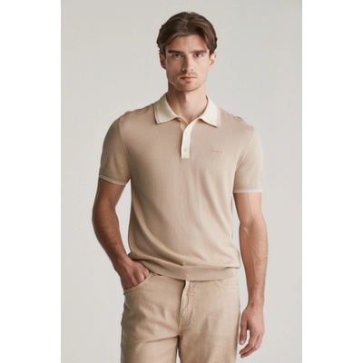 Gant Modal Blend Ss Polo Dry Sand