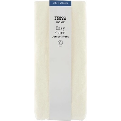 Tesco Home Easy Care Cream posteľná plachta 220x200