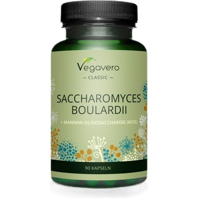 Vegavero Saccharomyces Boulardii + Mannan-Oligosaccharide | with 6 Billion Active Cells [90 капсули]