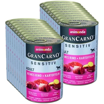 Animonda GranCarno Sensitiv Adult Dog Hovězí brambory 18 x 400 g