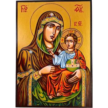 СПЕЦИАЛНА РЪЧНО РИСУВАНА ИКОНА СВЕТА БОГОРОДИЦА ЙЕРУСАЛИМСКА