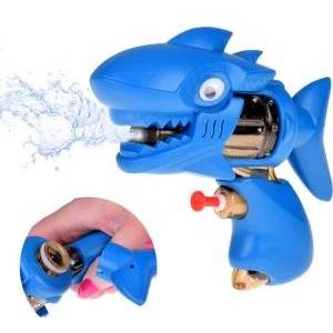 Jokomisiada Blue Shark pocket water gun for children ZA4964 NI
