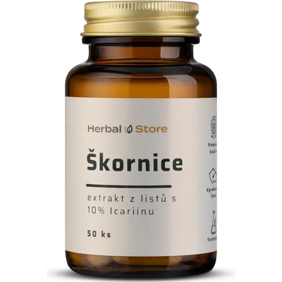 Škornice šípolistá kapsle extrakt z listů s 10% Icariinu 50 kapslí